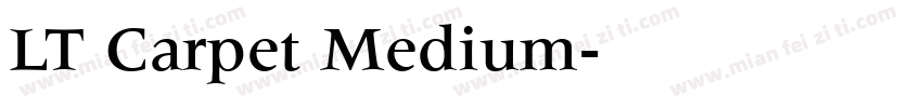 LT Carpet Medium字体转换